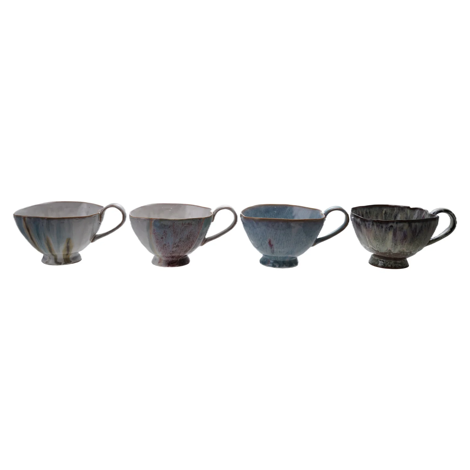 14 oz. Stoneware Footed Mug, 4 Colors