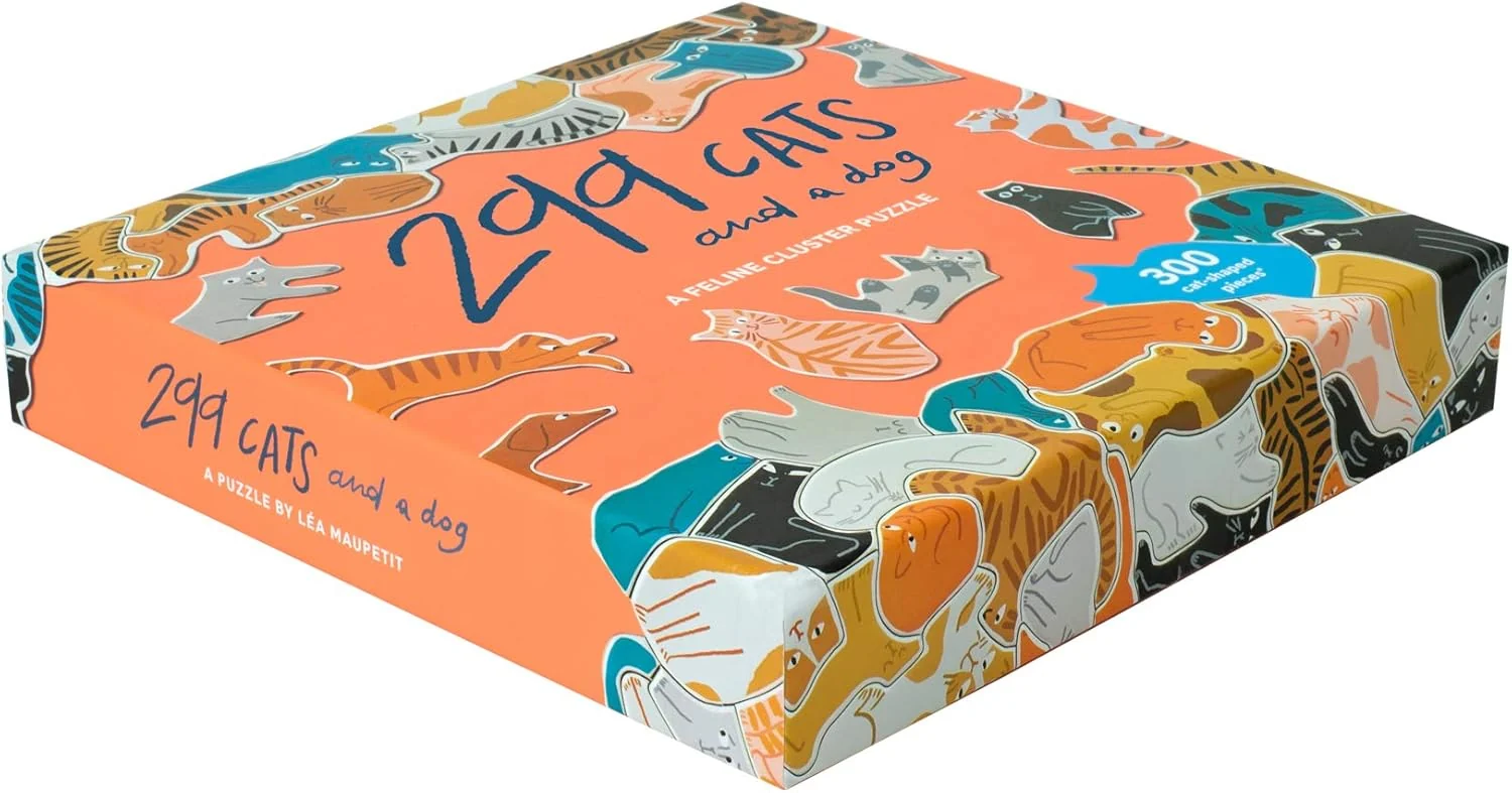 299 Cats (and a dog) 300 Piece Puzzle 10.50 x 10.50 x 2.20 - Image 2