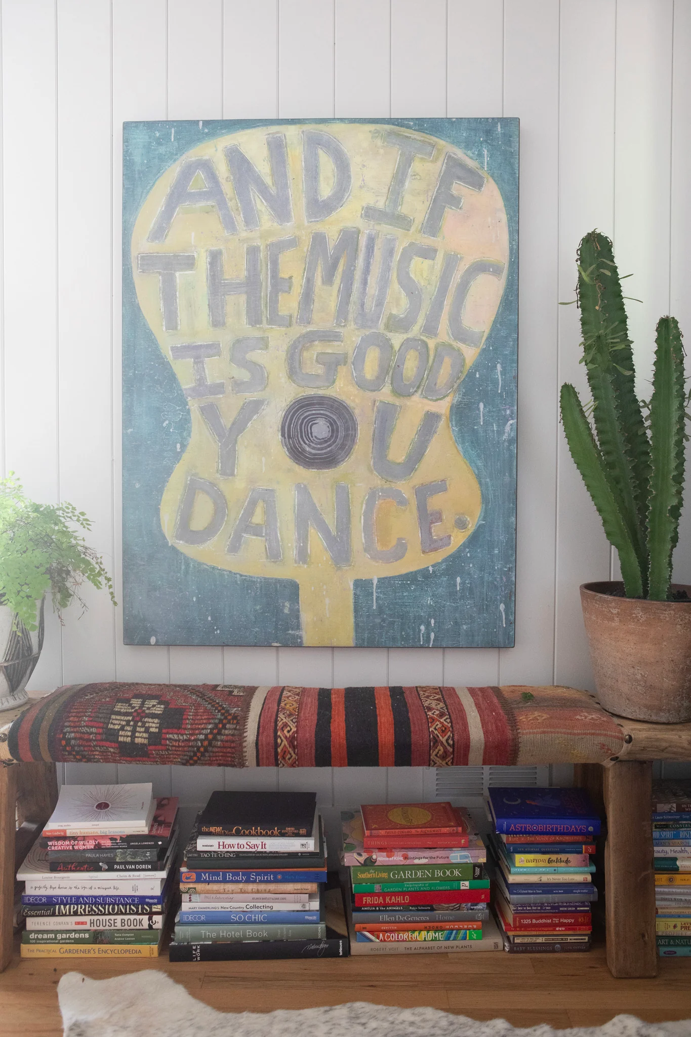 And If The Music Is Good Art Print - Grey Wood - Image 3