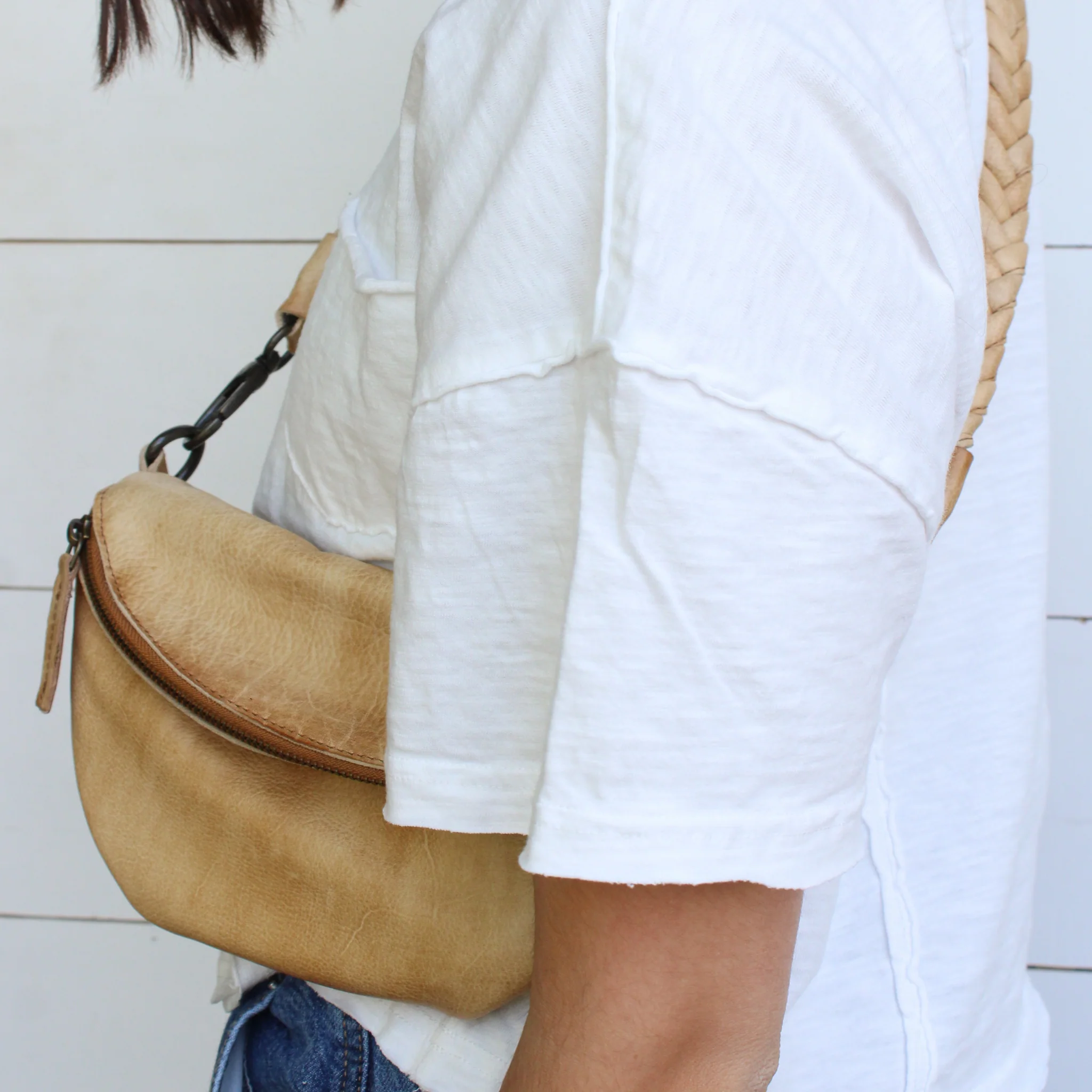 Braided Strap Small Bag Honey - Image 4