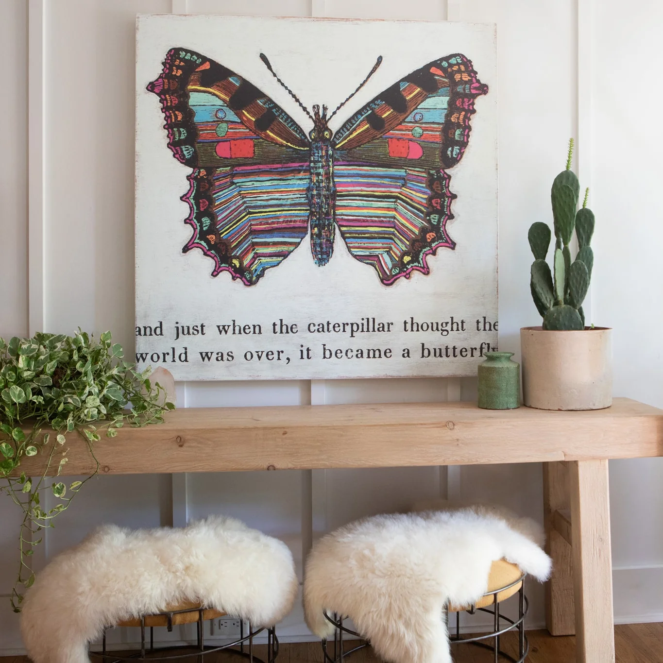 Butterfly Art Print (Gallery Wrap) - Image 2