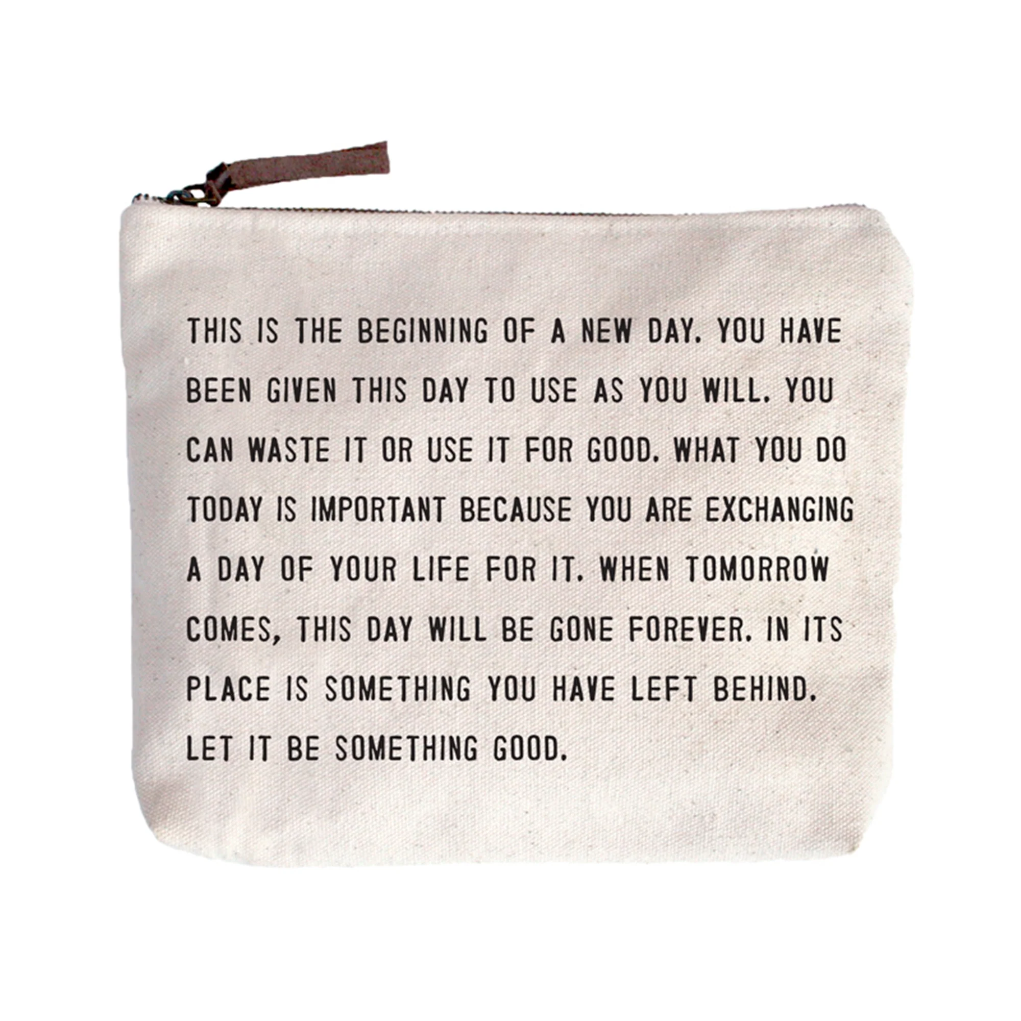 Canvas Zip Bag - Cream - Image 13