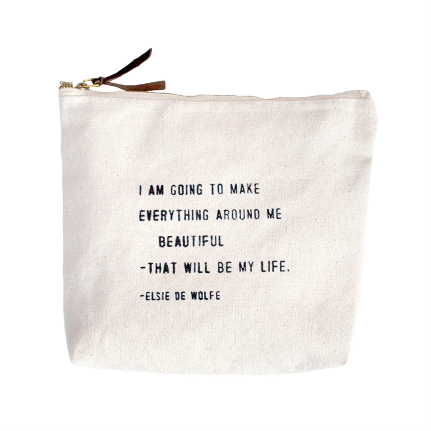 Canvas Zip Bag - Cream - Image 20