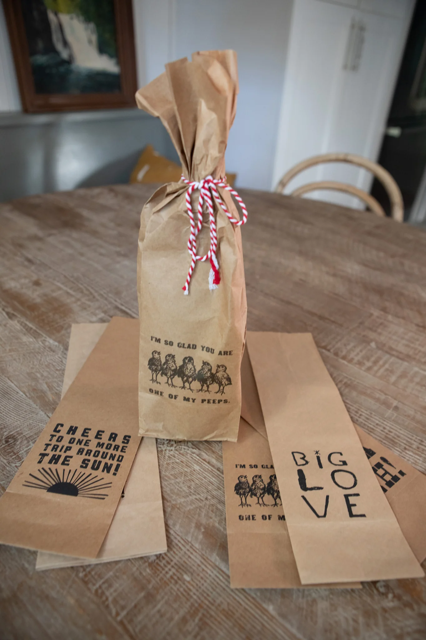 ***Cheers To One More Trip Paper Wine Bag - Image 3