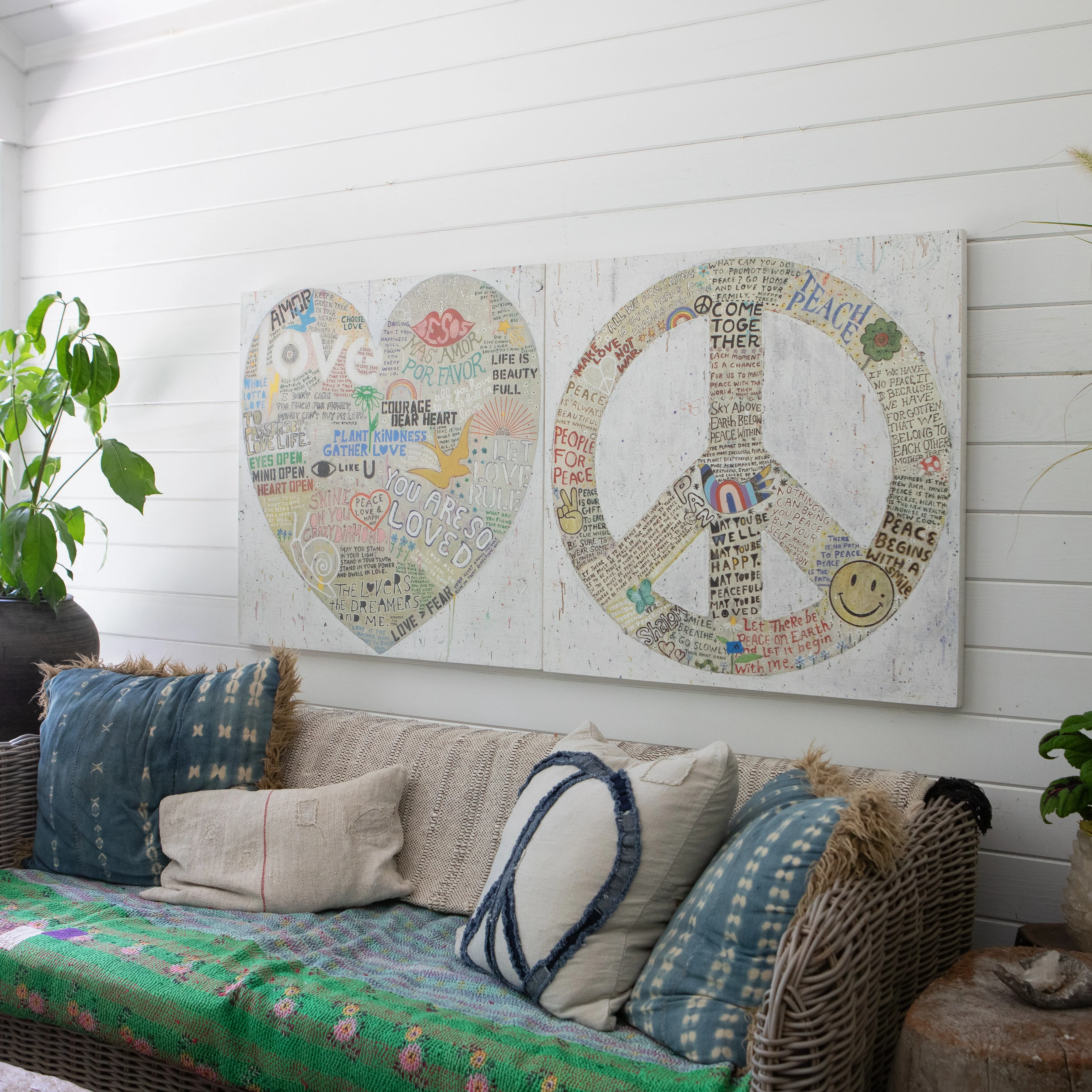 Choose Love Art Print in White - Gallery Wrap - Image 2