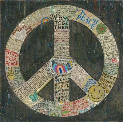 Choose Peace Art Print in Black - Image 4