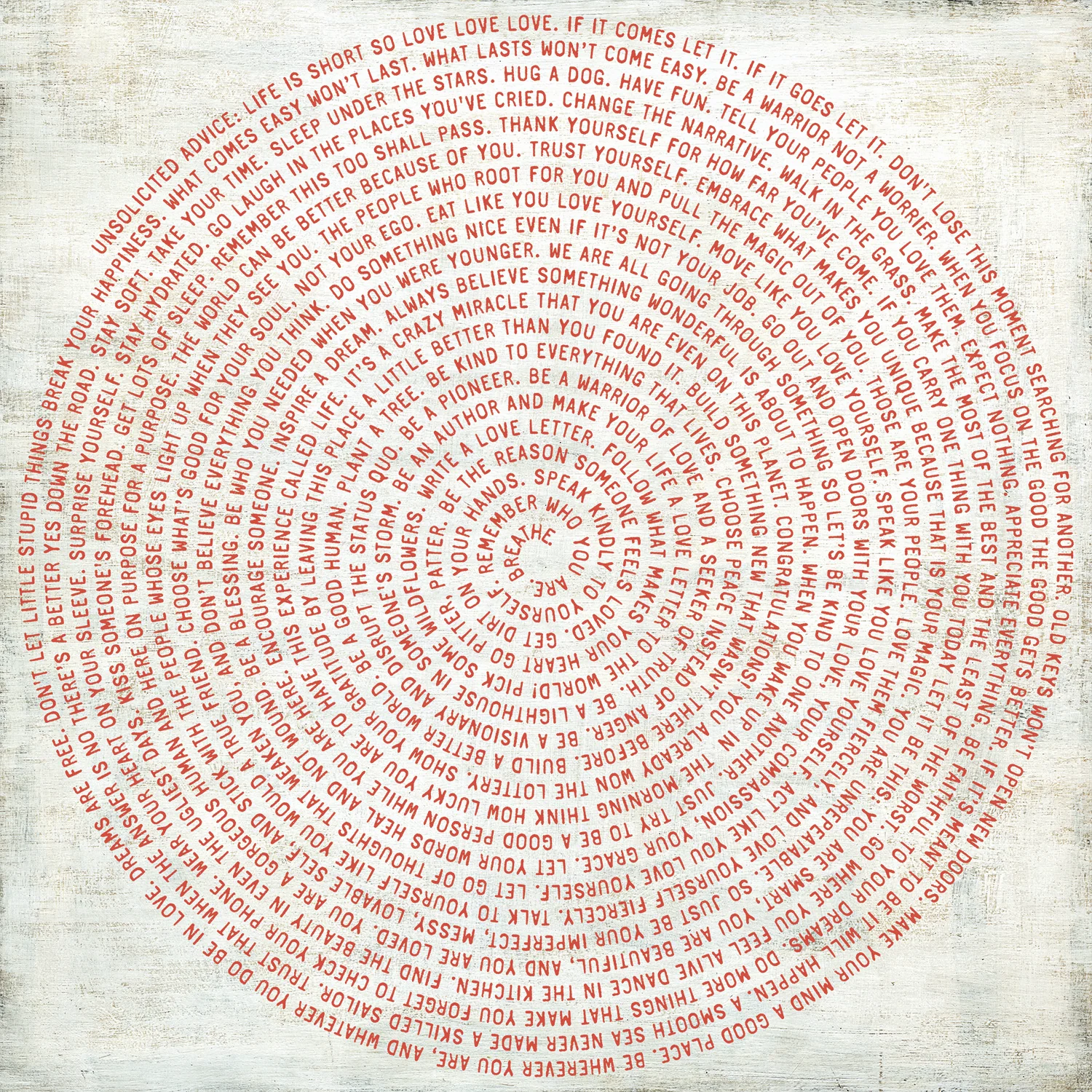 Darling, Here's A Short List Art Print in Red Font
