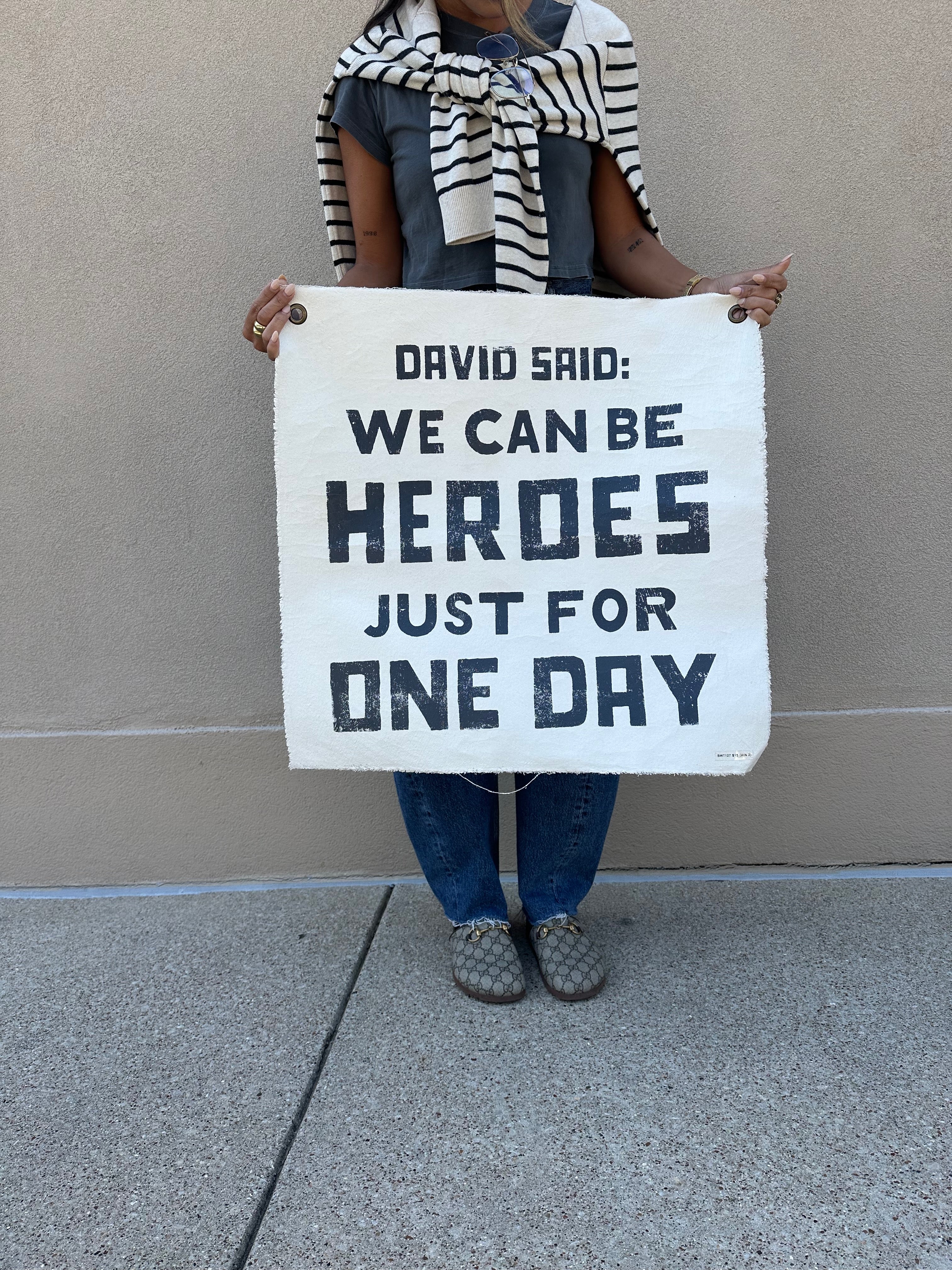 David Said 25"x25" Hand Painted Wall Hanging - Image 2