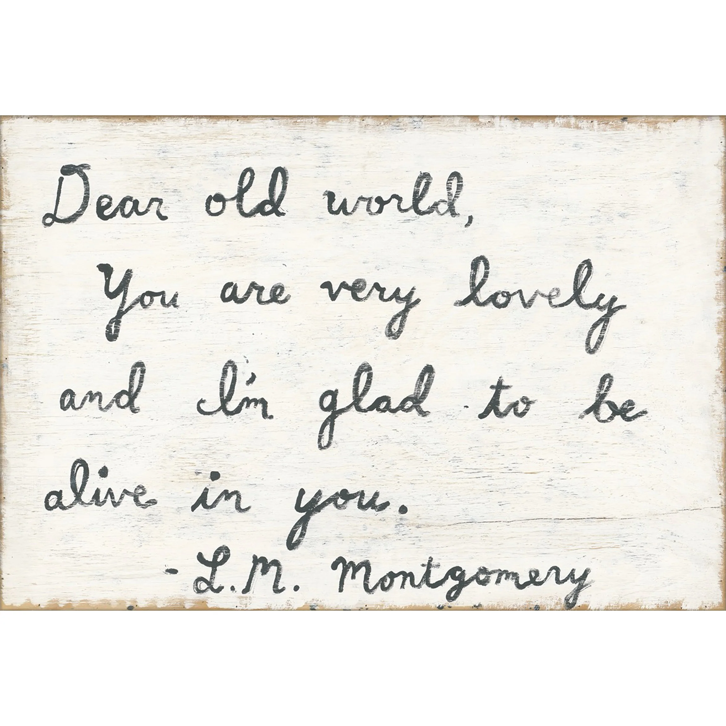 Dear Old World Art Print - Gallery Wrap