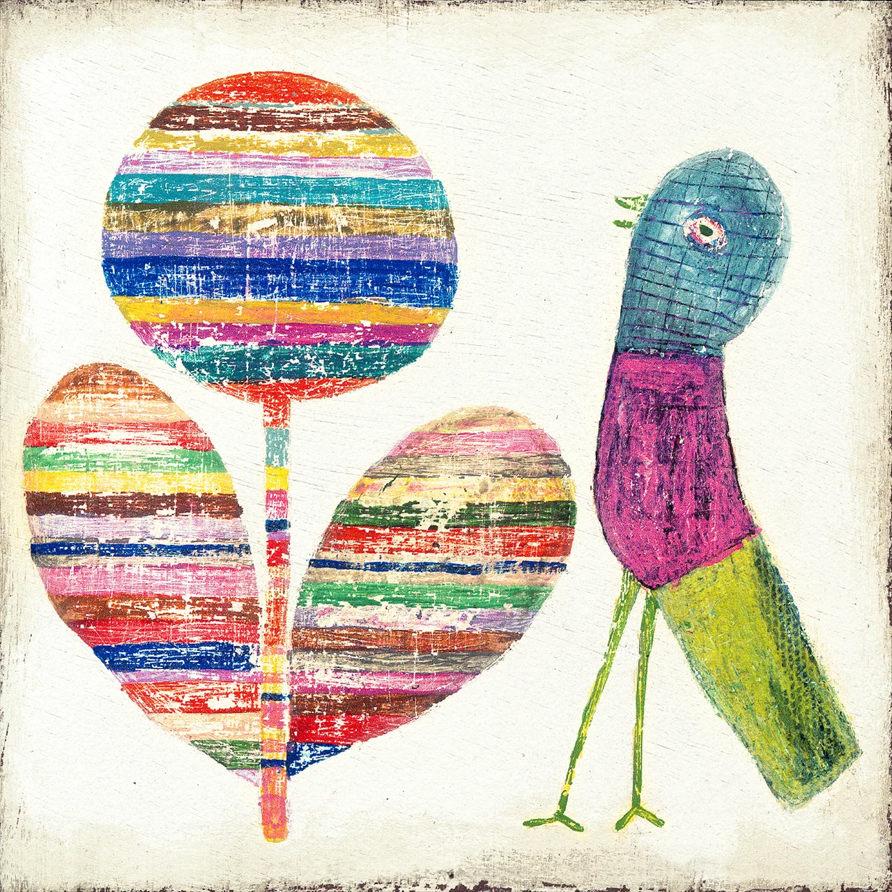 Flower & Bird Art Print - Image 2