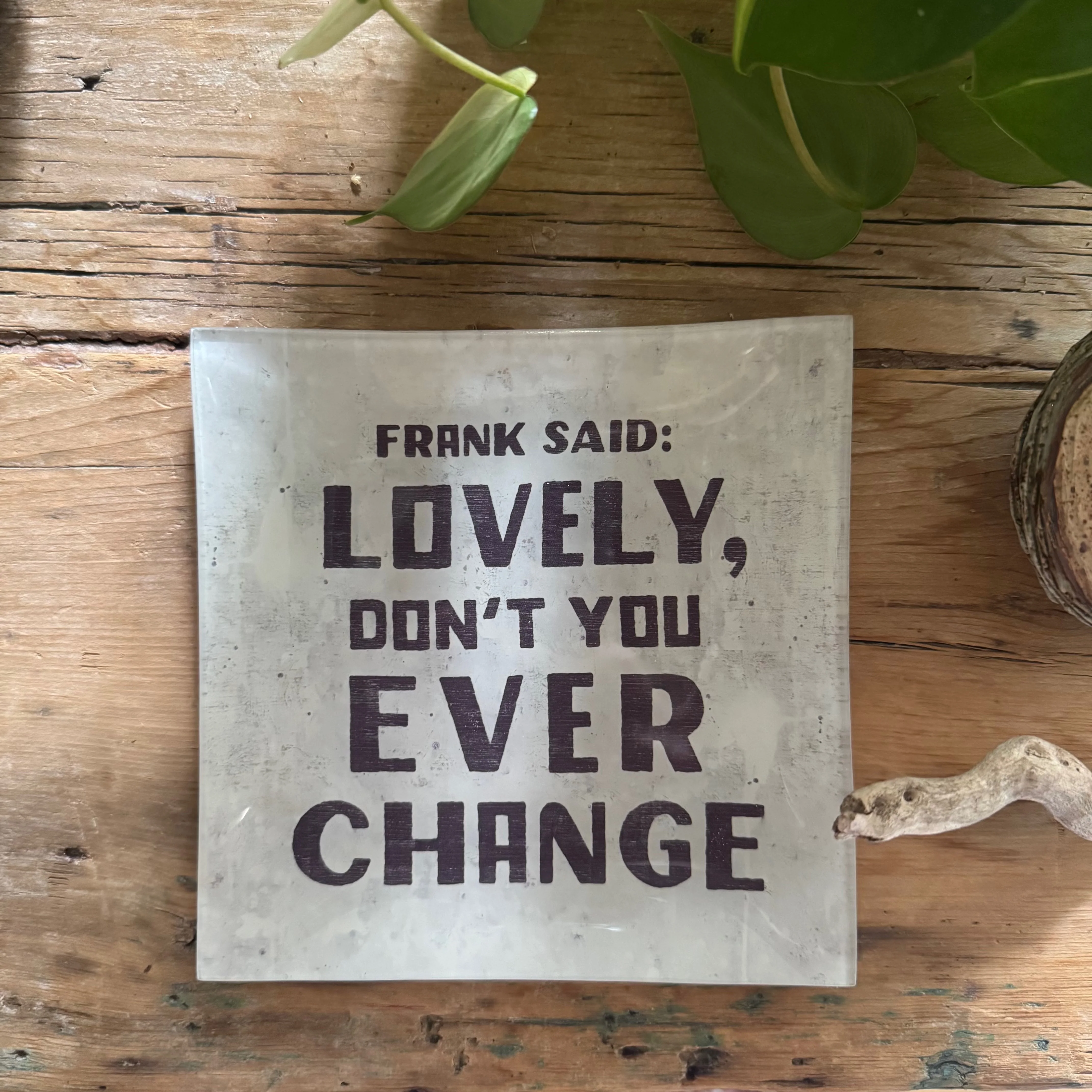 ***Frank Said Small Square Decoupage Plate - Image 2