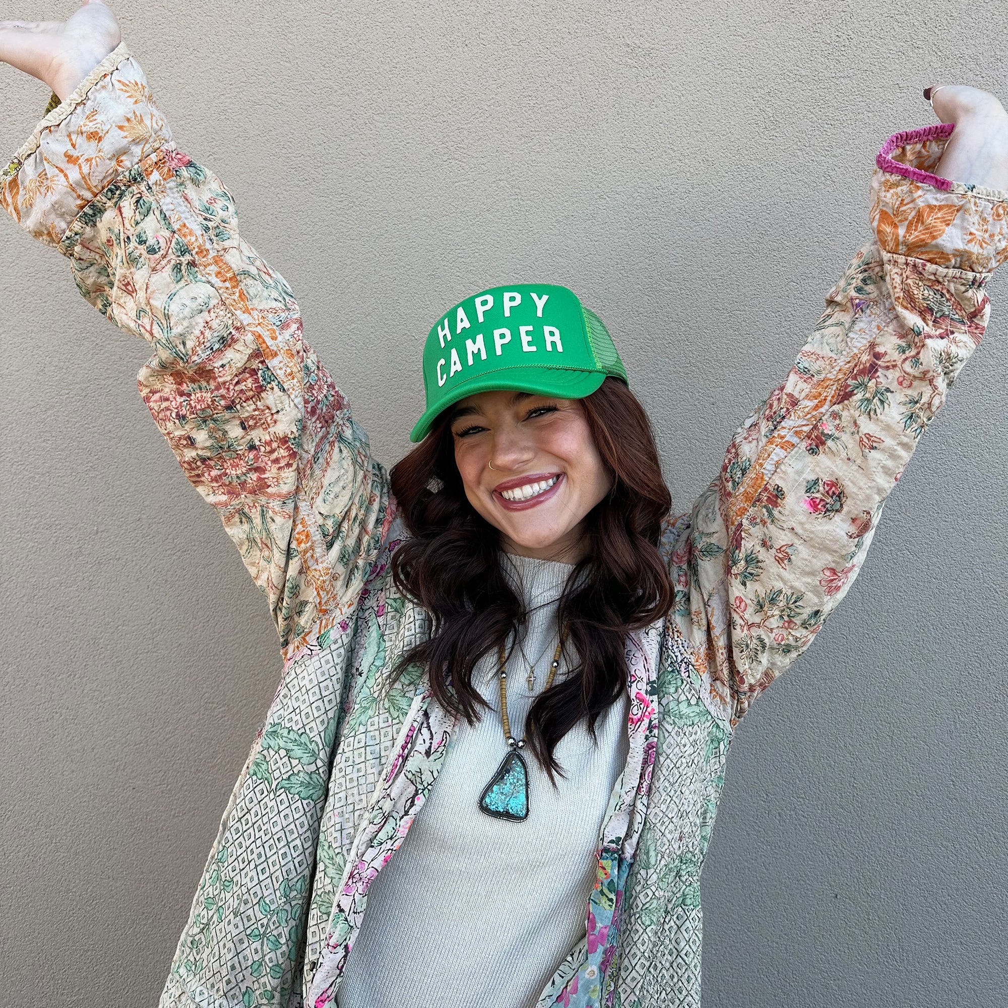 Happy Camper Trucker Hat - Image 2