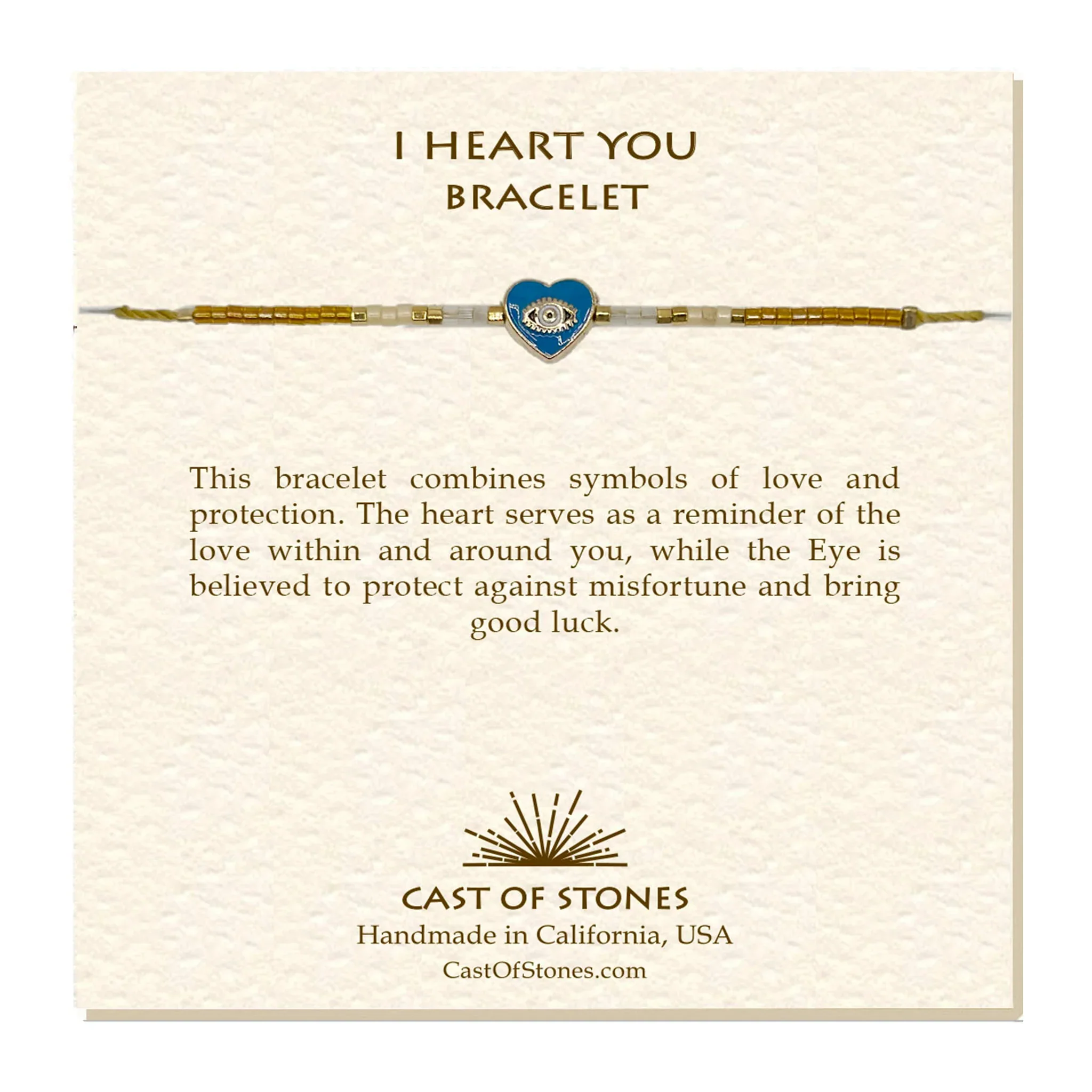 I Heart You Beaded Bracelet - Image 2