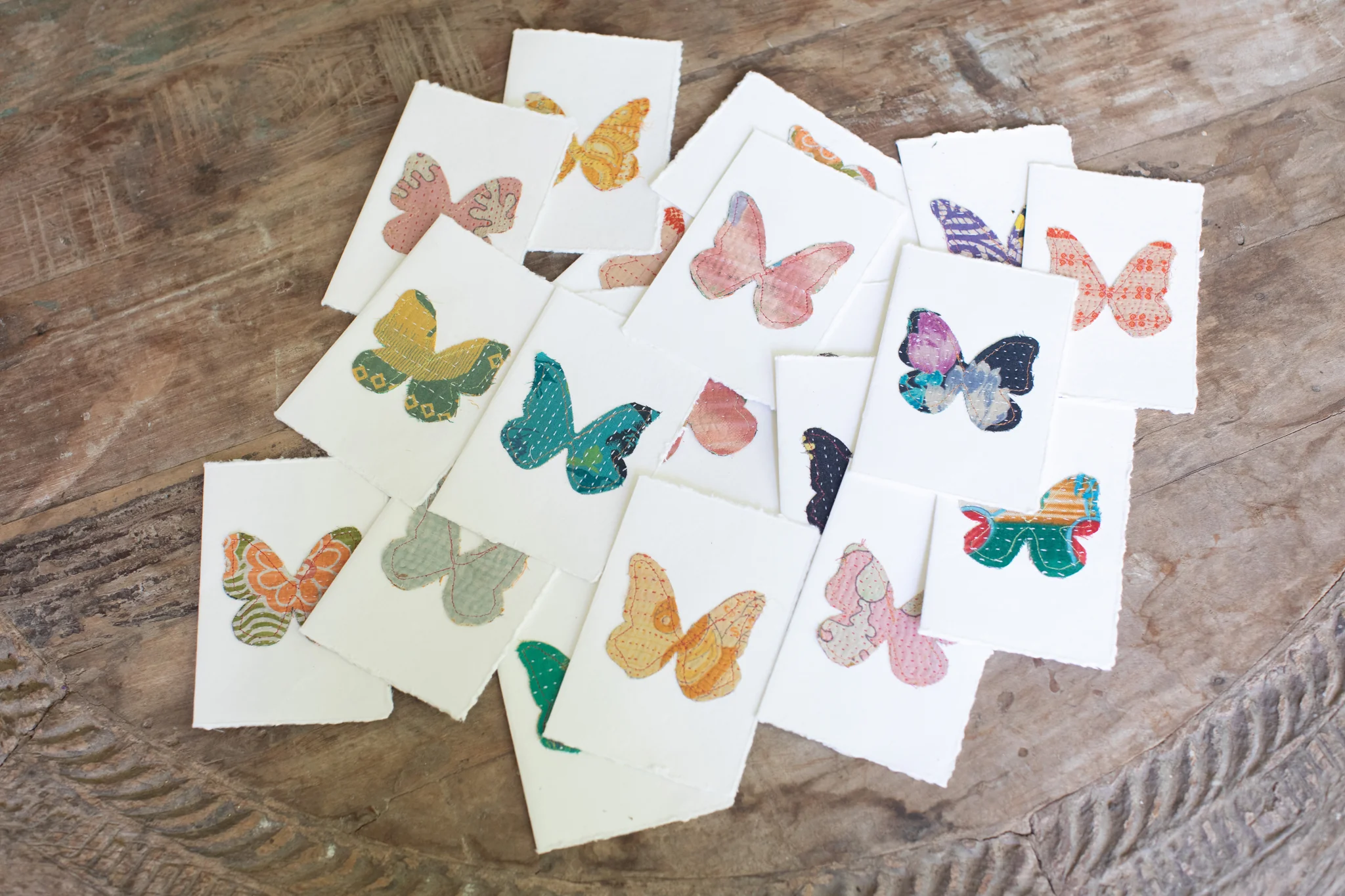 Kantha Butterfly Cards - Image 2