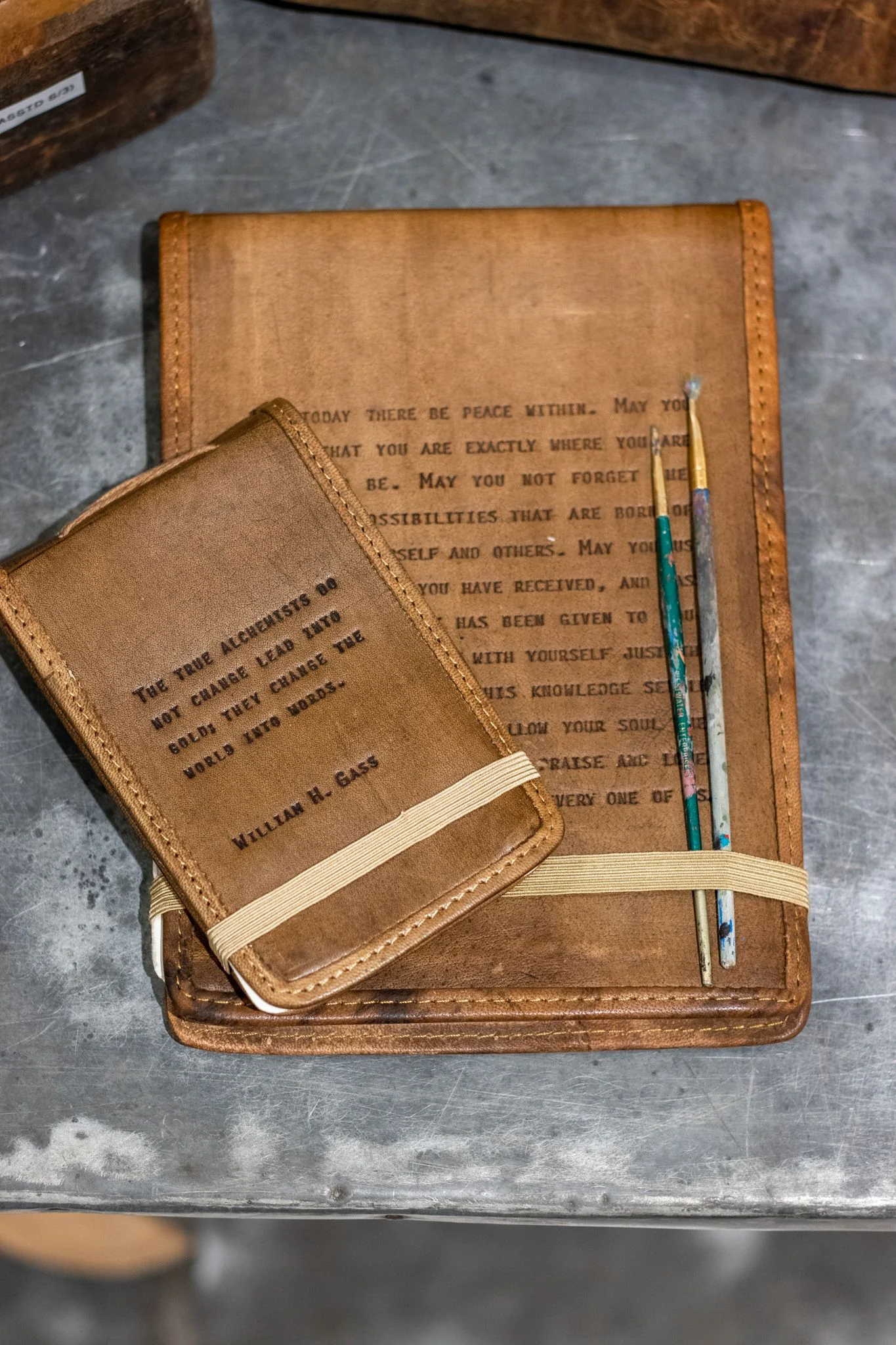***Do You Know What You Are Signature Leather Journal - Maple - Image 2