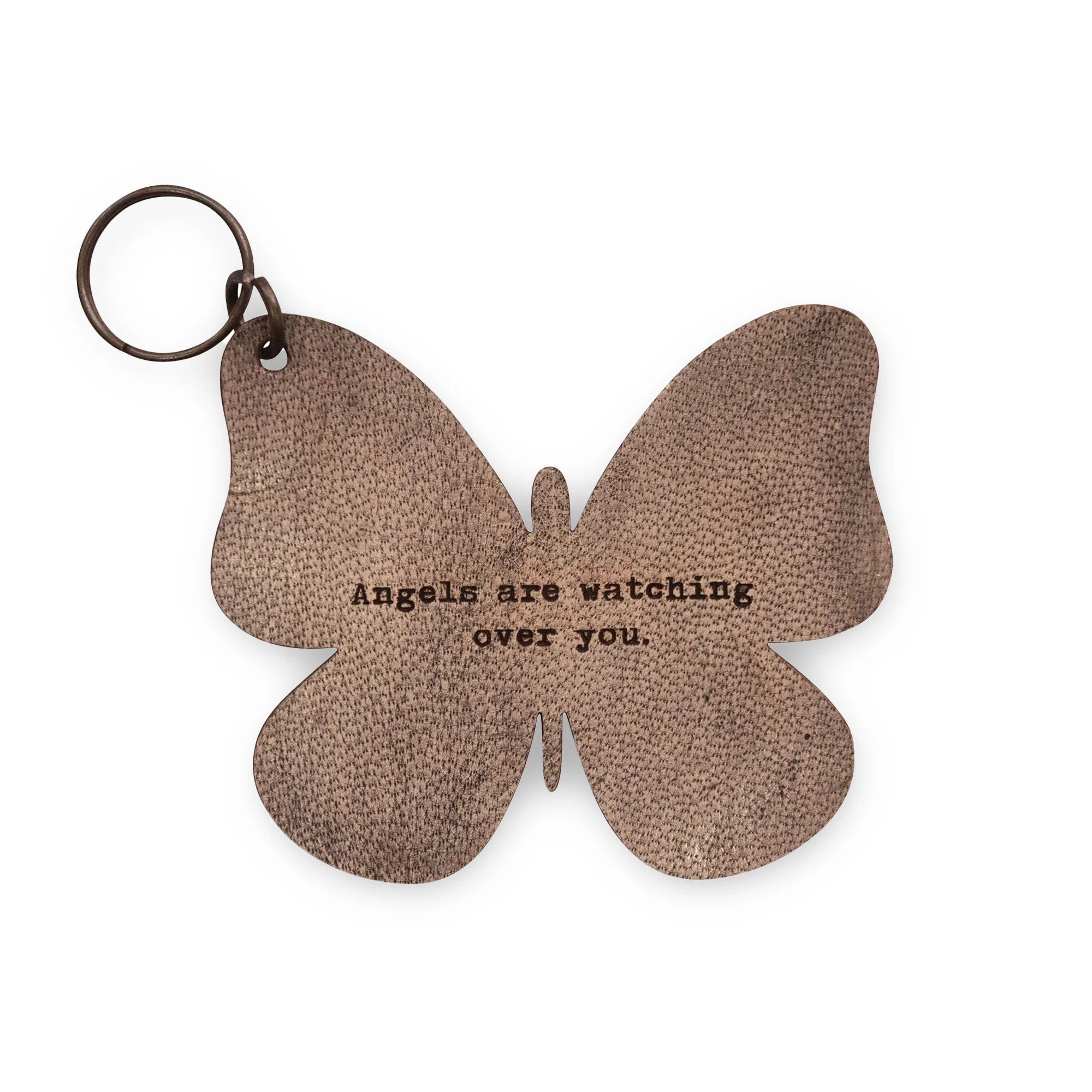 Leather Butterfly Keychain - Image 3