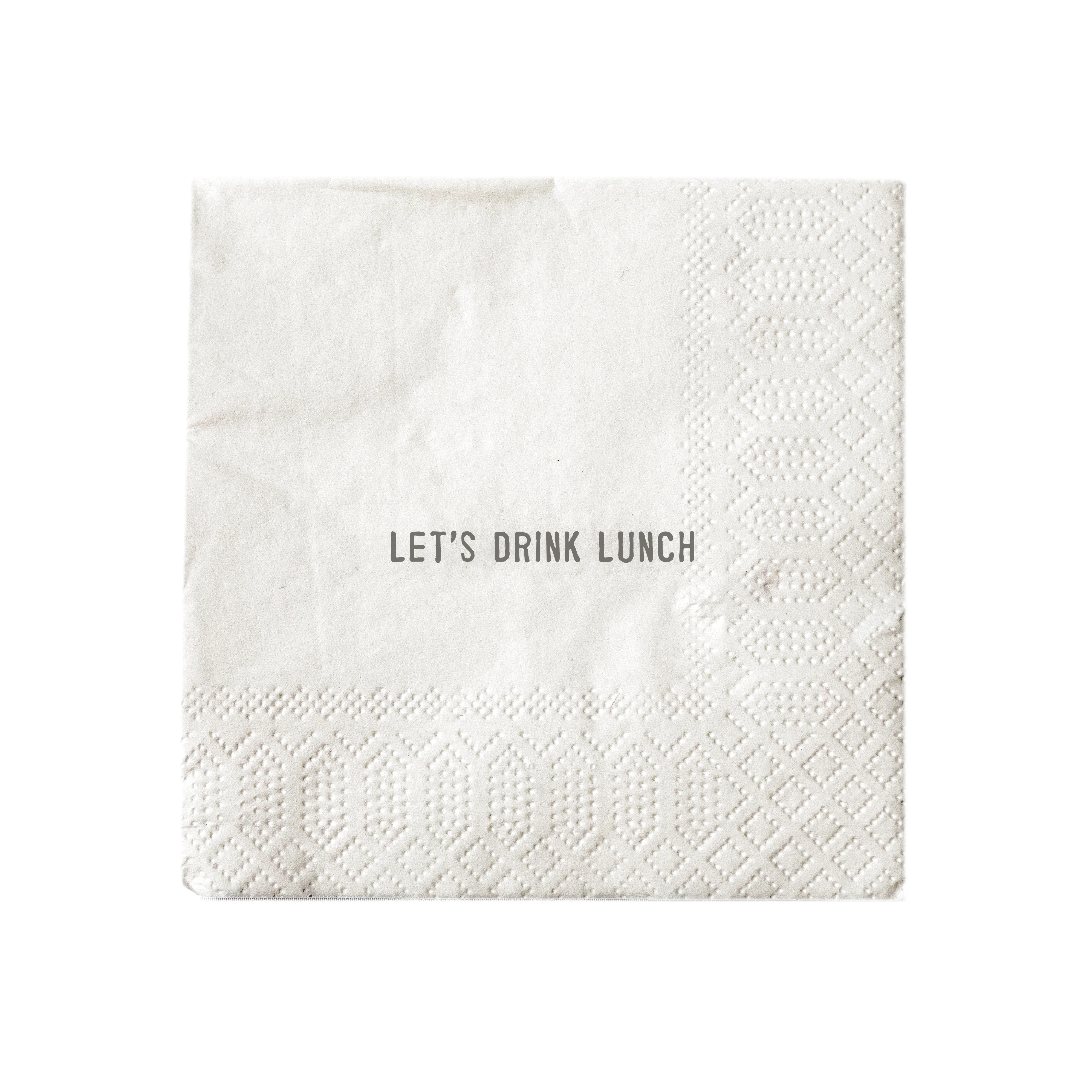 Let's Drink Lunch Cocktail Napkin Set (20pcs) 5" x 5" - Image 7
