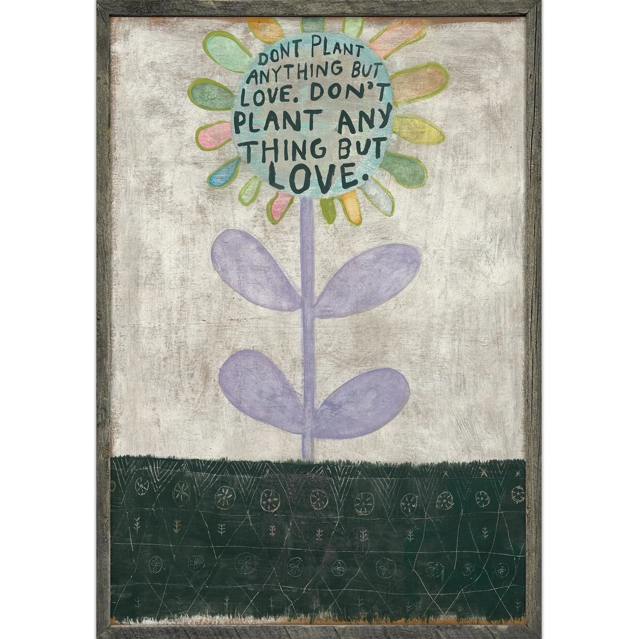 Ode to Rumi (Grey Wood) - Art Print