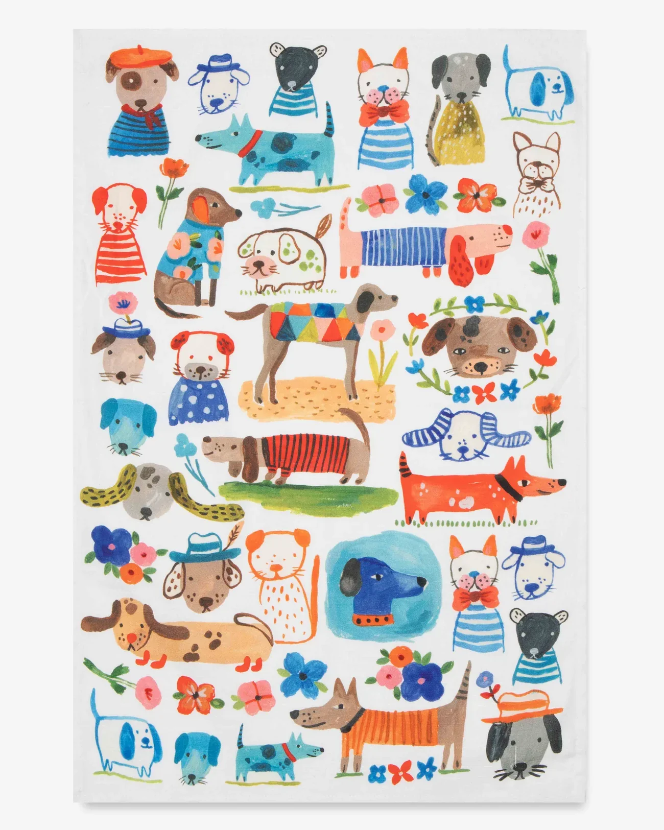 Painted Tea Towel