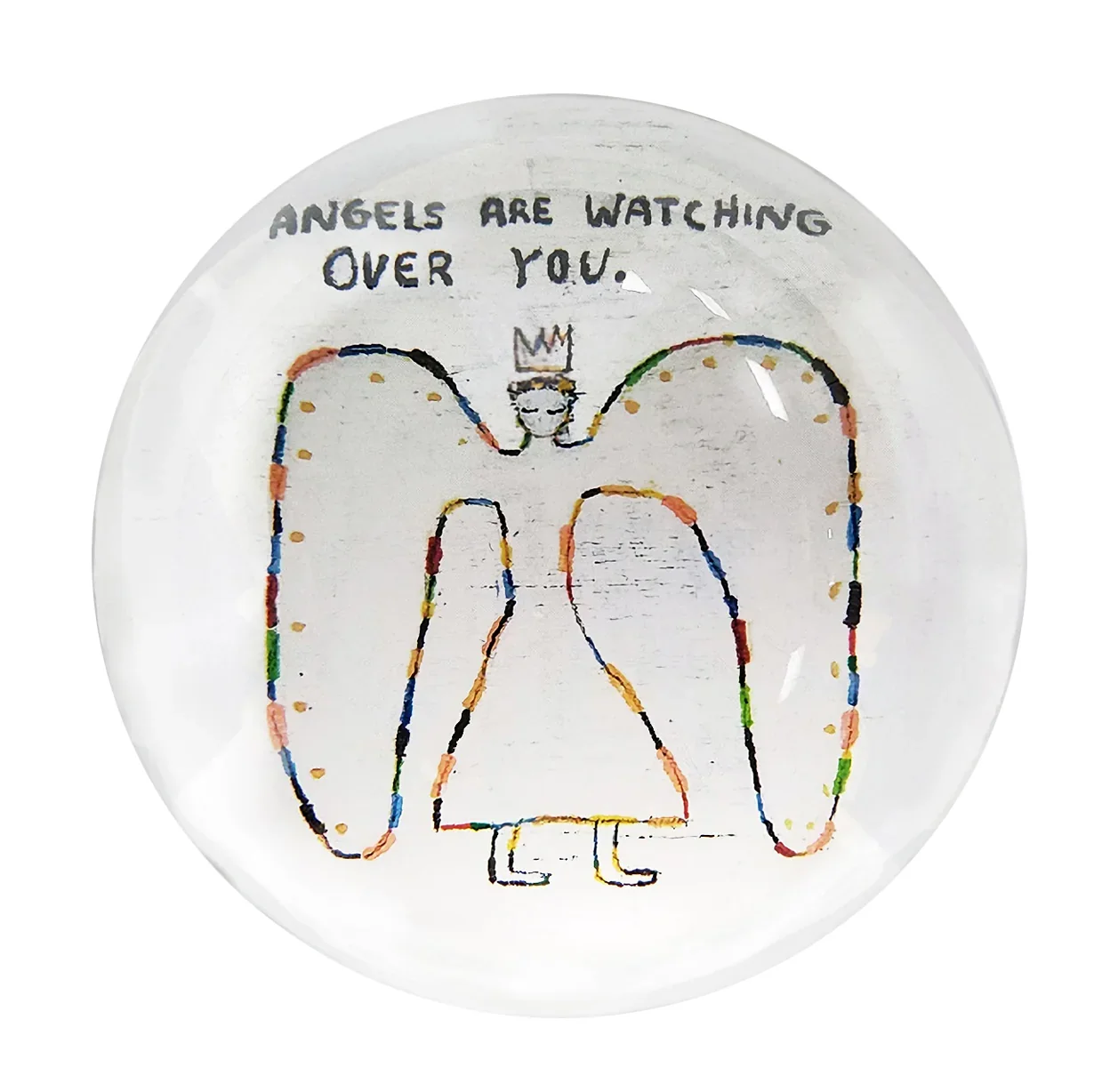 Angels Are Watching (NEW VERSION) Paperweight