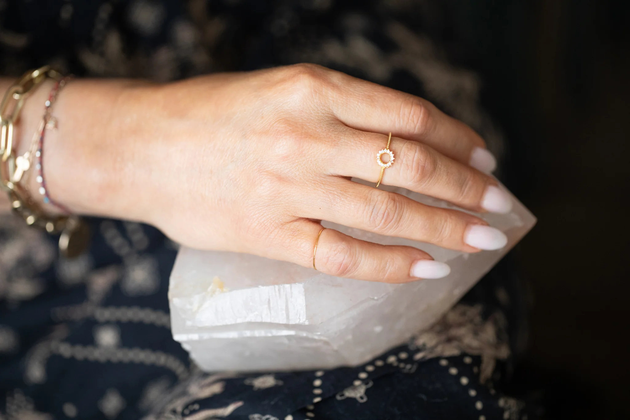 Pave Circle Ring - Image 2