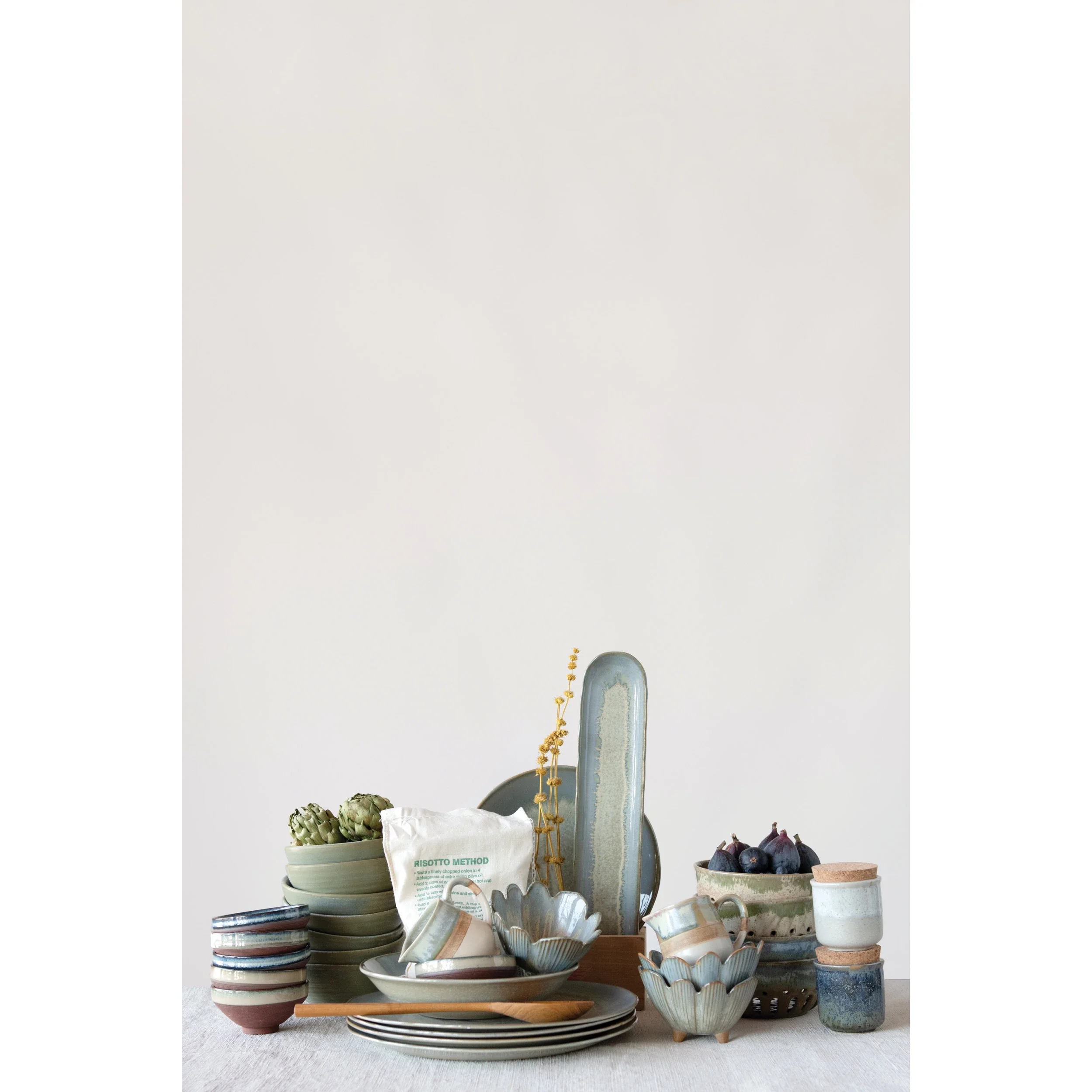 Porcelain Flower Bowl - Blue - Image 2