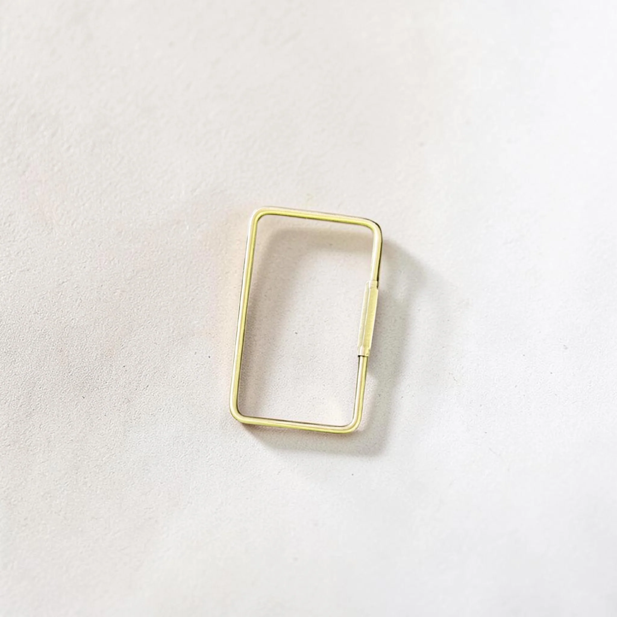 Rectangular Brass Carabiner