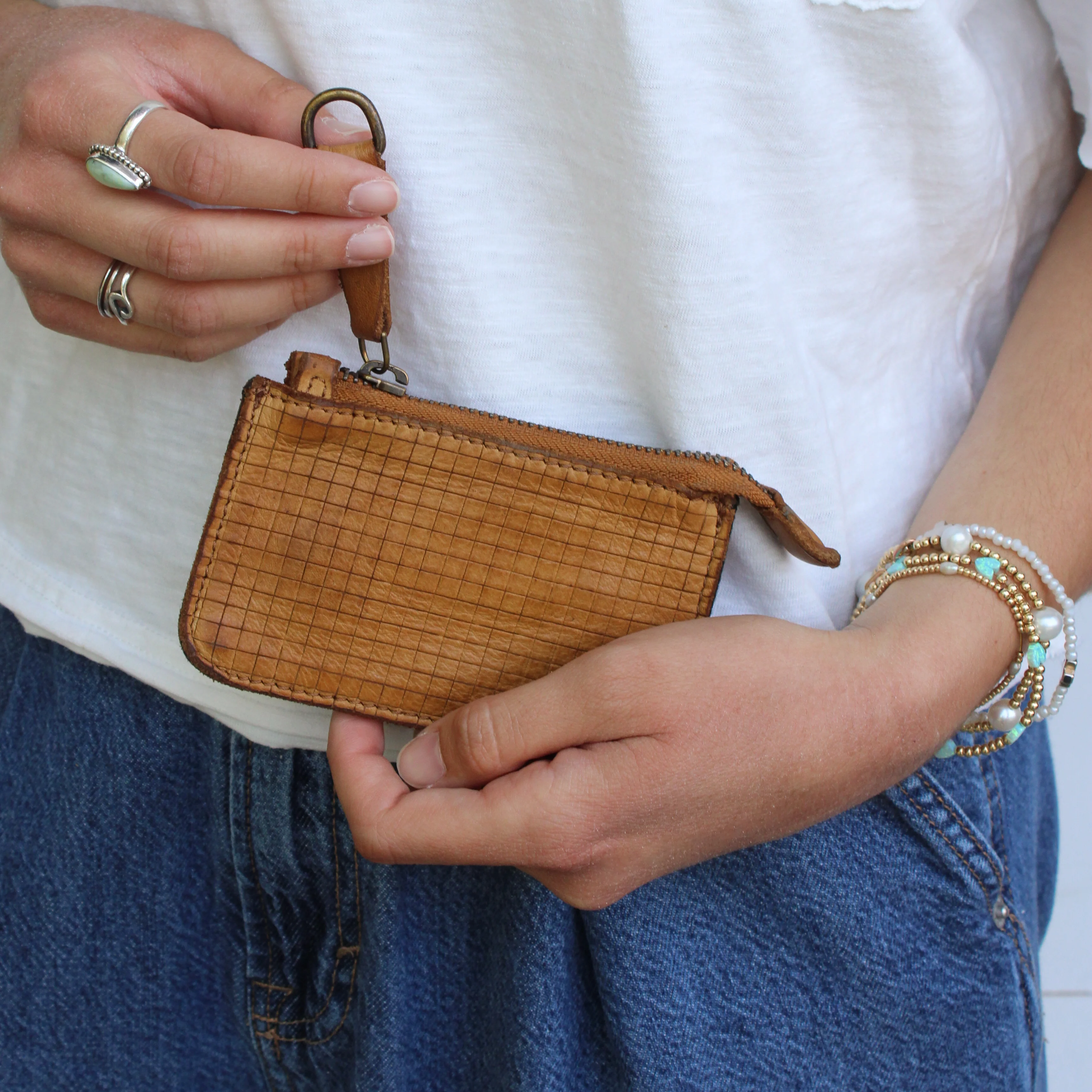 Scale Key Wallet Beige - Image 3