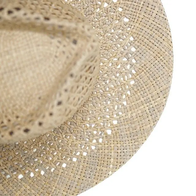 Seira Wide Brim Open Weave Straw Rancher Hat - Image 2