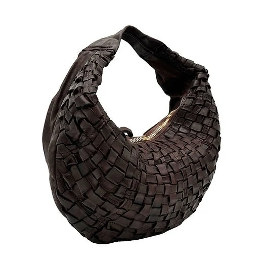 Shoulder Bag in Woven Cowhide - Image 3