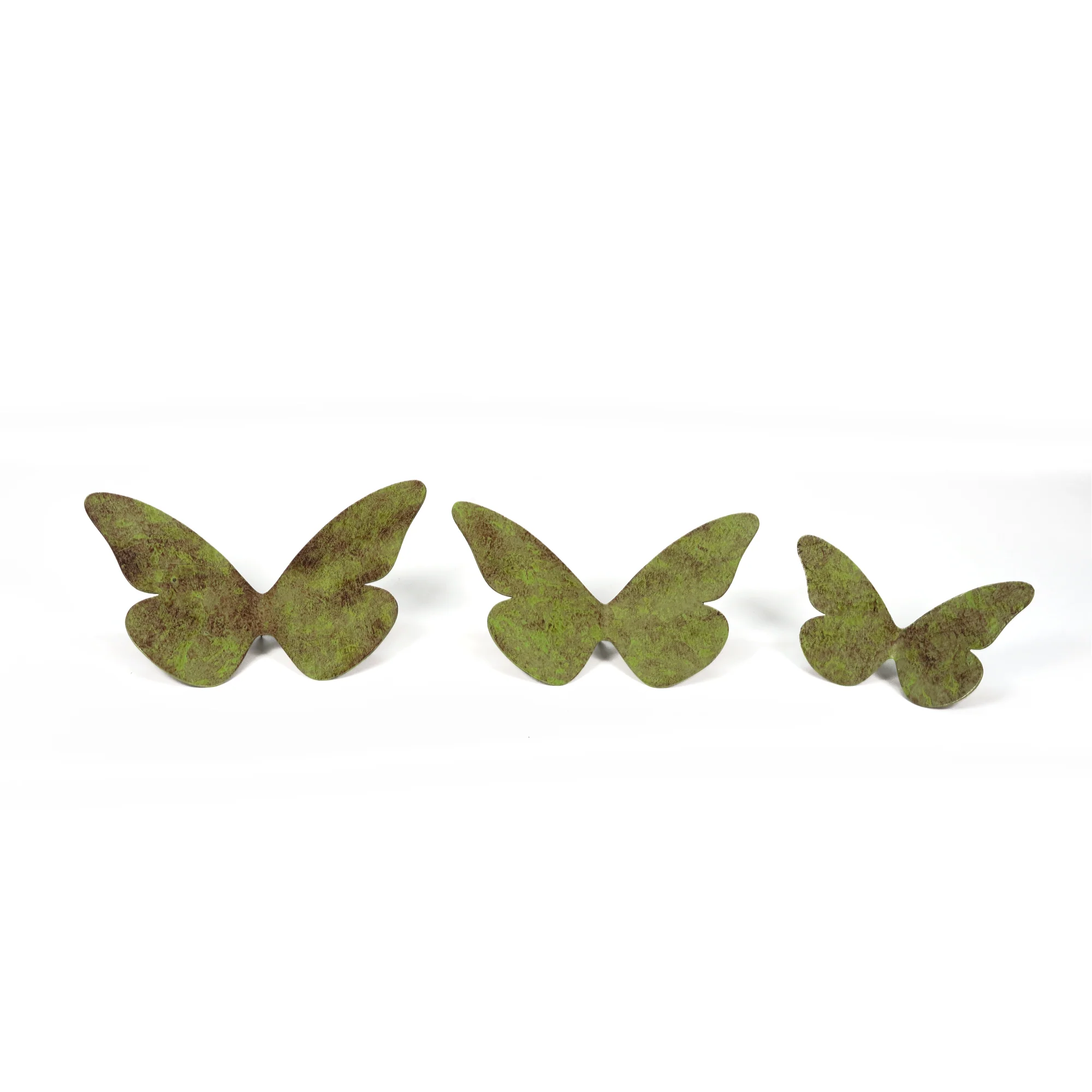 Small Verdigris Butterfly Installation - Medium 3"x2.25" - Image 2