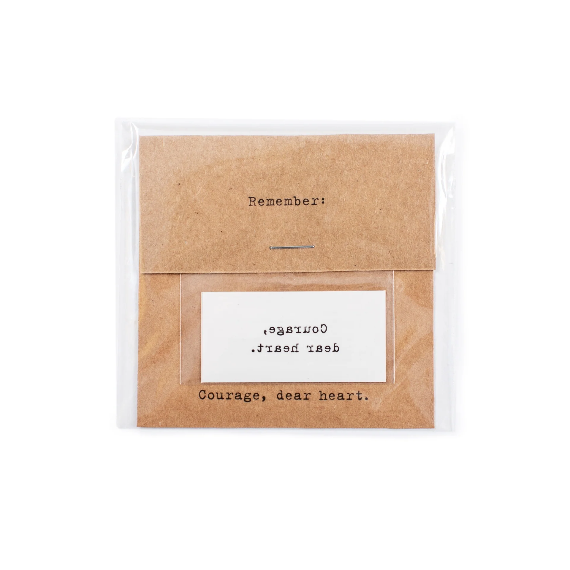 Courage Dear Heart Temporary Tattoo - 2 Pack