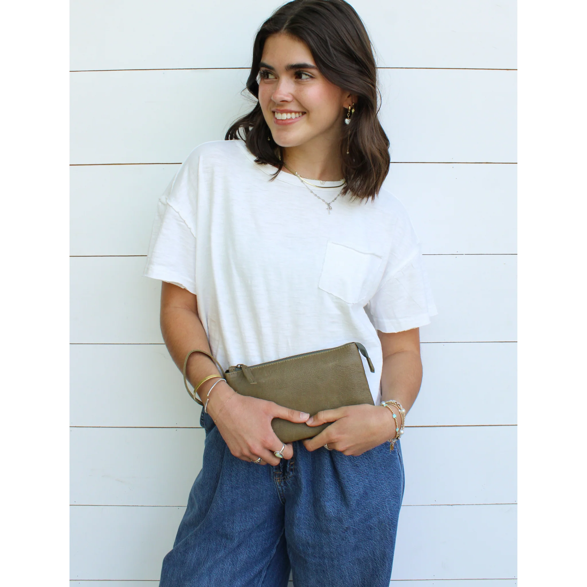 Triple Wristlet- Moss - Image 2