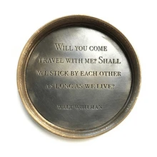 Walt Whitman Compass with Leather Pouch - Image 3