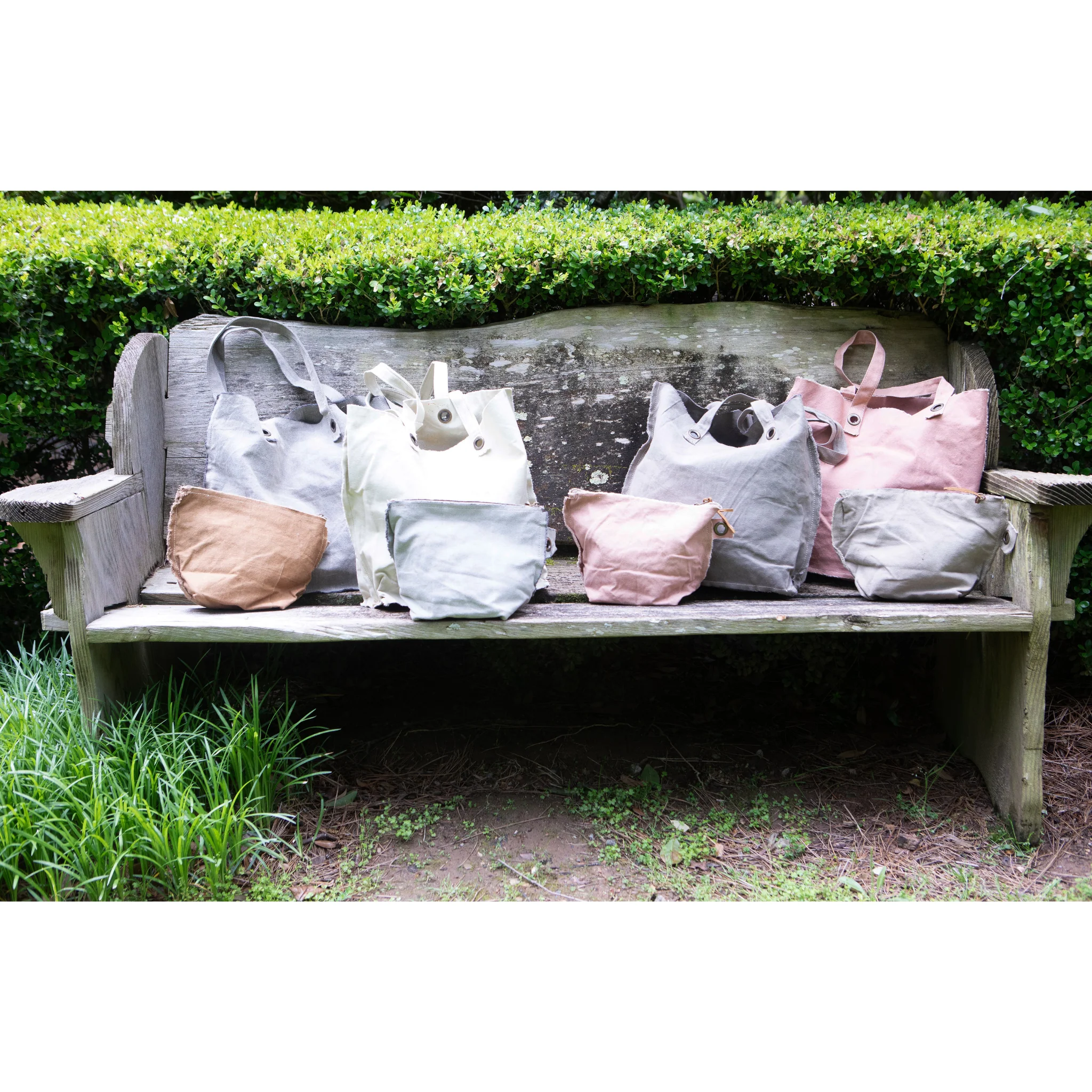 Washed Canvas Tote- Rose - Image 2