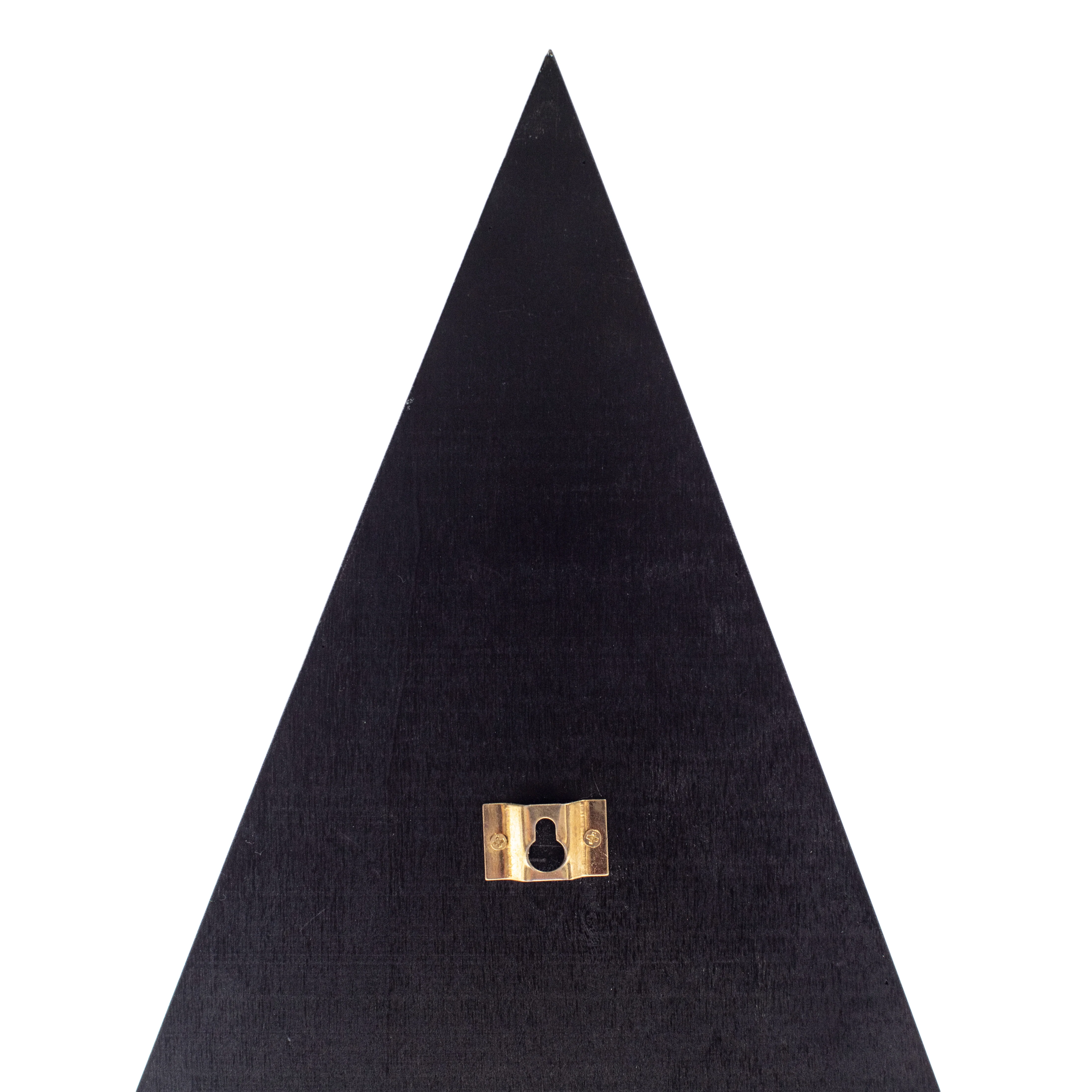 ***Wooden Triangle Shelf with Crystals - 15" x 12" x 2" - Image 3