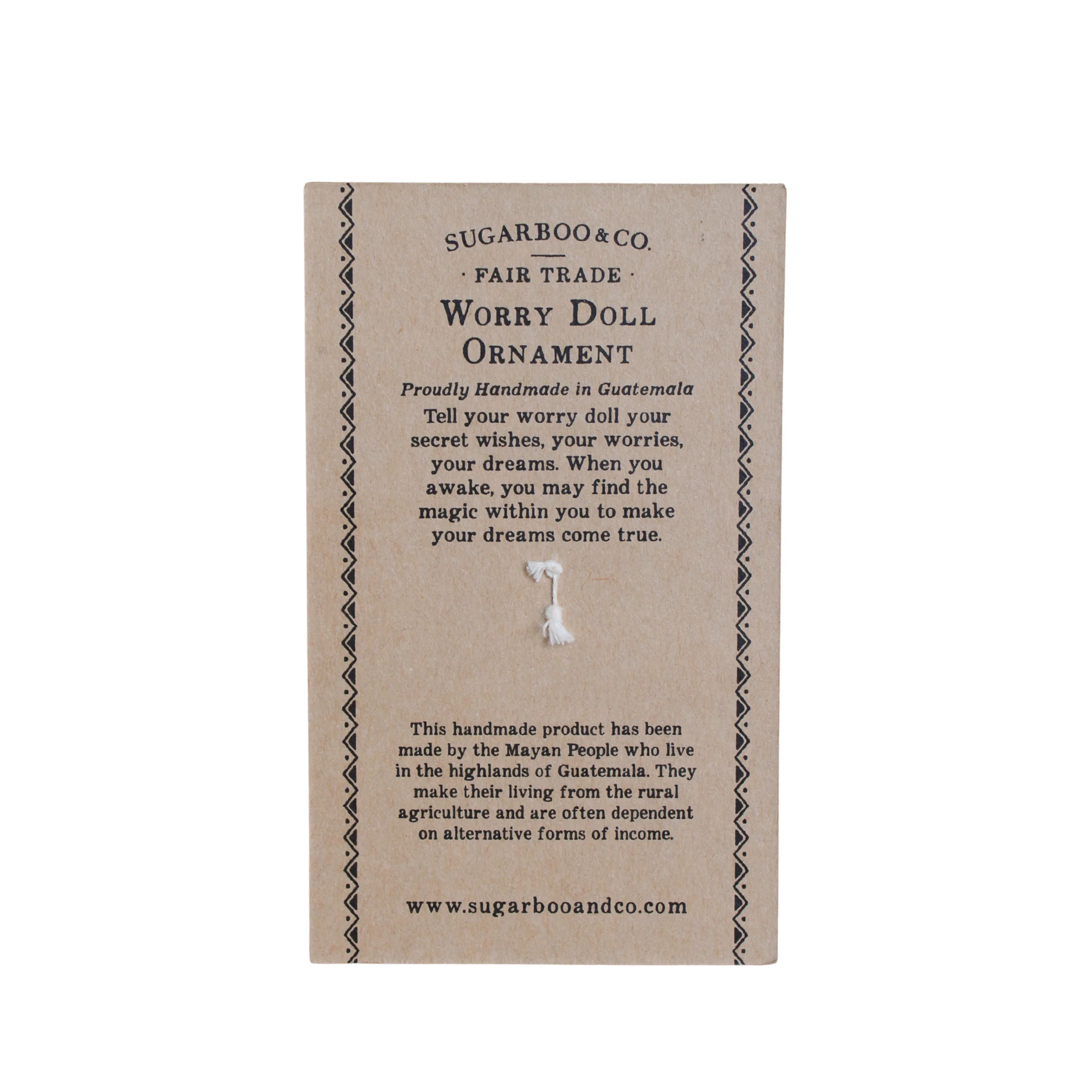 Reindeer Worry Doll Ornament - Image 2