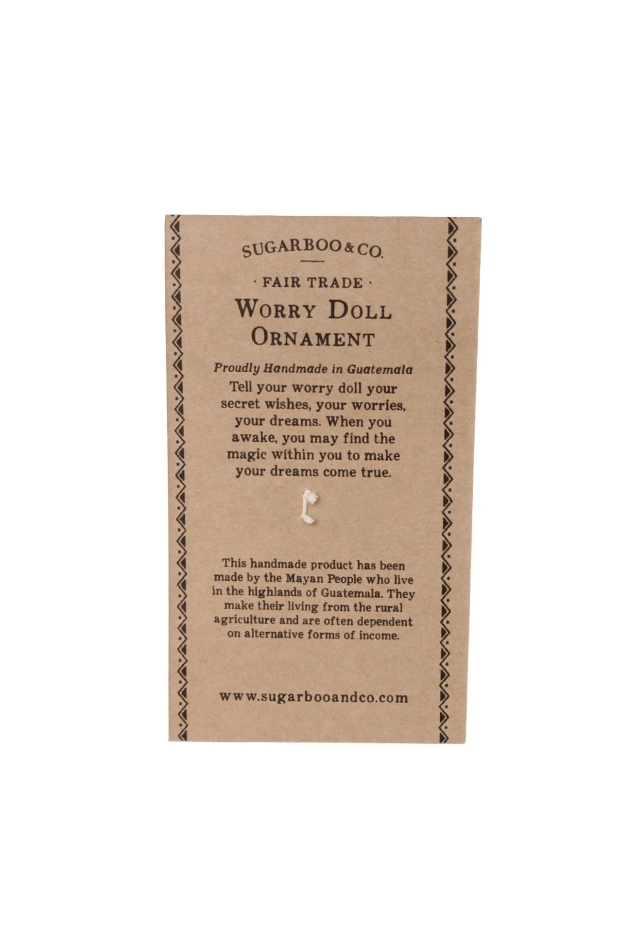 Unicorn Worry Doll Ornament - Image 2
