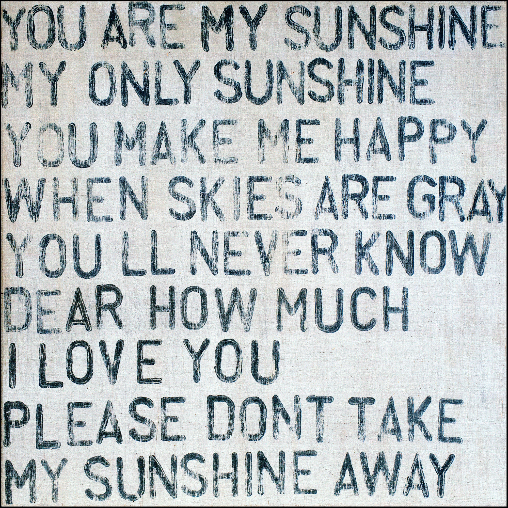 You Are My Sunshine Art Print (Gallery Wrap)