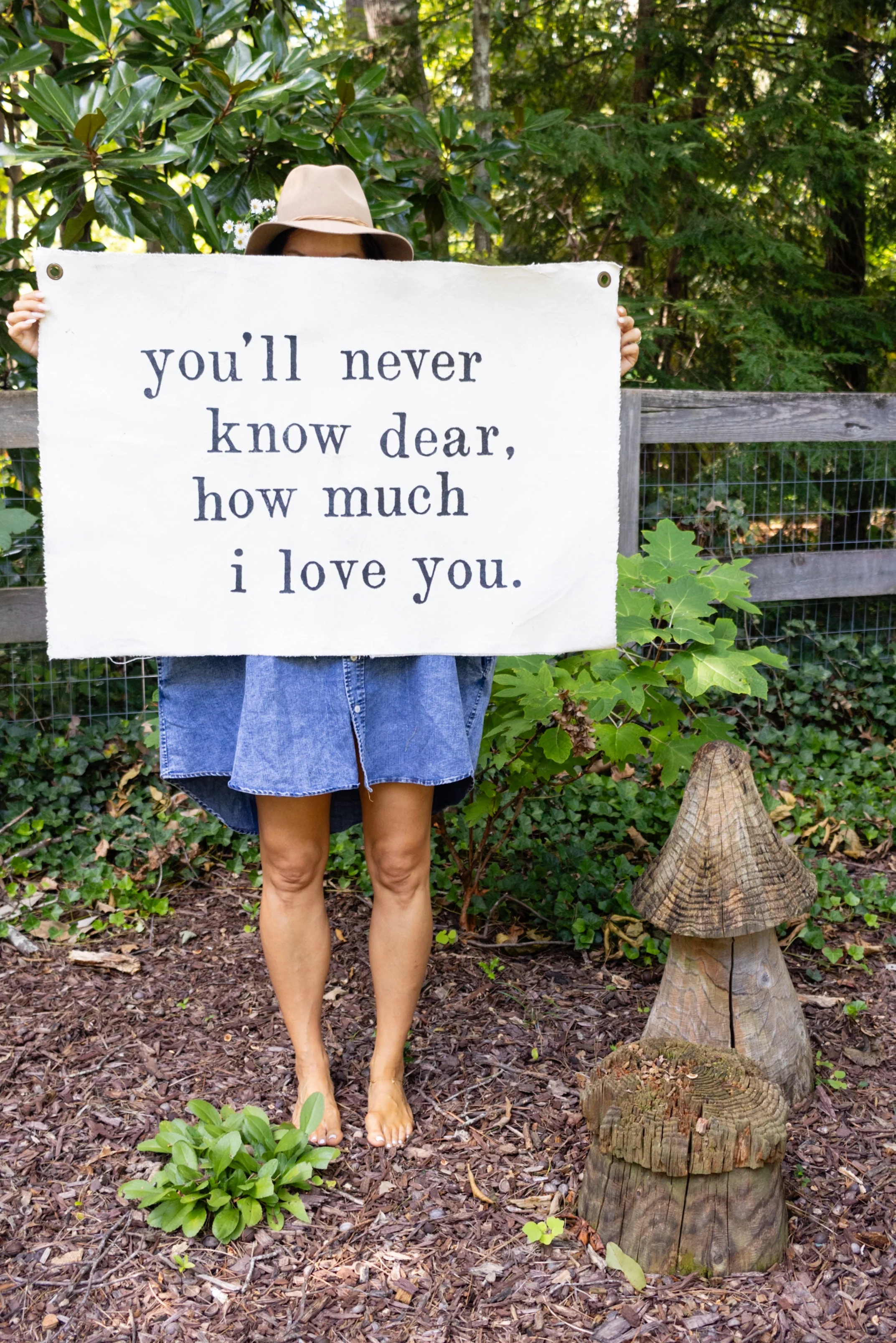 You'll Never Know Dear Hand Painted Wall Hanging - 37"x25" - Image 2